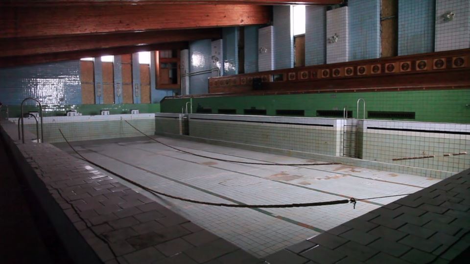 Behold the abandoned swimming pool in Pyramiden, Svalbard