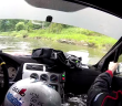 Rally Car Goes For A Swim