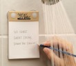 AquaNotes: the waterproof notepad designed for the shower (and swimmers?)