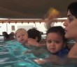Babies learn to swim in Dubai