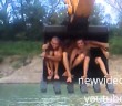 Russian Redneck DIY Excavator Water Park Ride