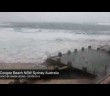 English backpackers still swim in torrential storm at Coogee Beach