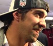 Michael Phelps celebrates Ravens win in the AFC championship