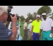 Michael Phelps joins Michael Jordan on the golf course for charity