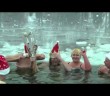 Raw: Icy Christmas Day Swim