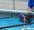 Ryan Lochte demonstrates stroke drills