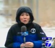 Stormwatcher Lucy Yang braving terrible New Jersey flood back in 2010