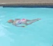 Viral video of baby swimming across pool stirs controversy