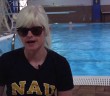 Visually impaired student trains for long distance swim
