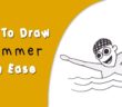 How to Draw a SWIMMER with Ease | Swimmer Drawing | Simple Drawing| Little Soldiers