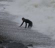 Sheringham swimmer pummelled by waves