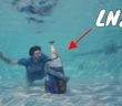 YouTuber Sees What Happens When You Open A Bottle Of Liquid Nitrogen At The Bottom Of A Pool