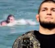 Watch: Khabib Nurmagomedov Swim in a Freezing River to Prepare for Fight Against Tony Furgeson