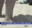Swimmer, lifeguard rescues child from drowning at local beach