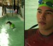 Pools shut? No worries. Argentinian paralympic swimmer builds DIY pool with plastic bag