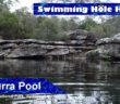 Swimming with the water lilies in the Goburra Pool in the Heathcote National Park, Sydney