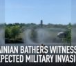 Ukrainian bathers witness unexpected military invasion Ukrainian bathers witness unexpected military invasion