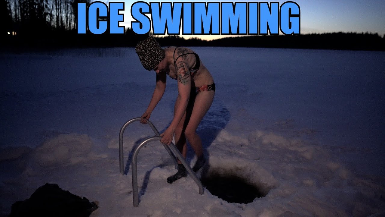 Swimming in Frozen Lake | Crazy Finnish Tradition