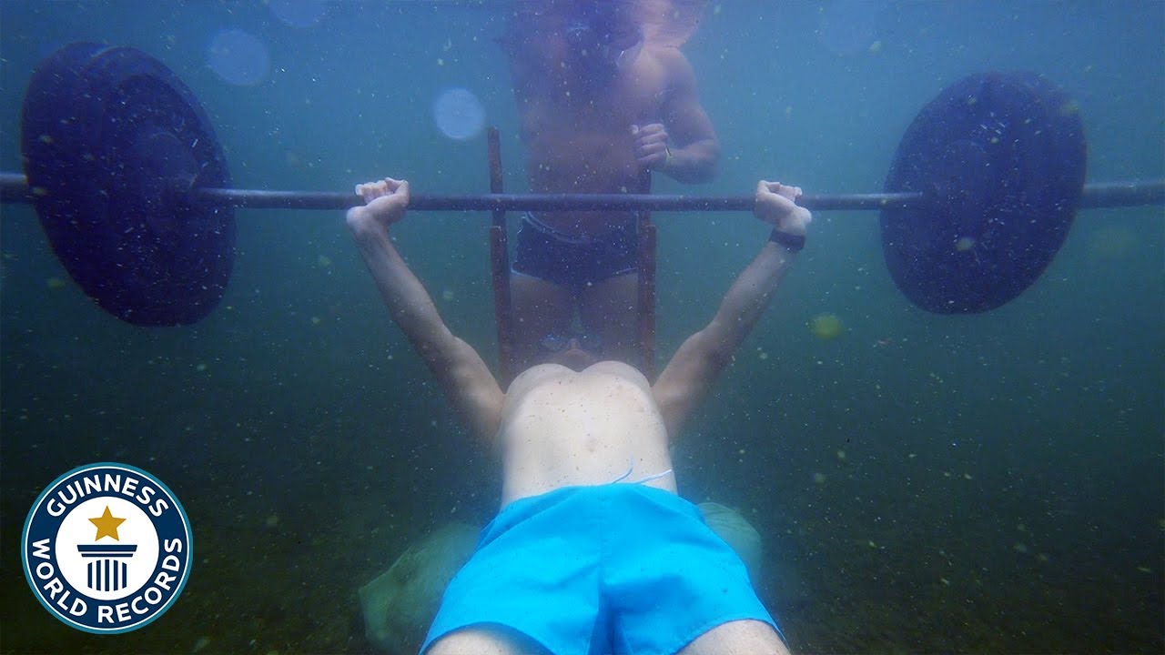 Most Bench Presses Underwater – Guinness World Records