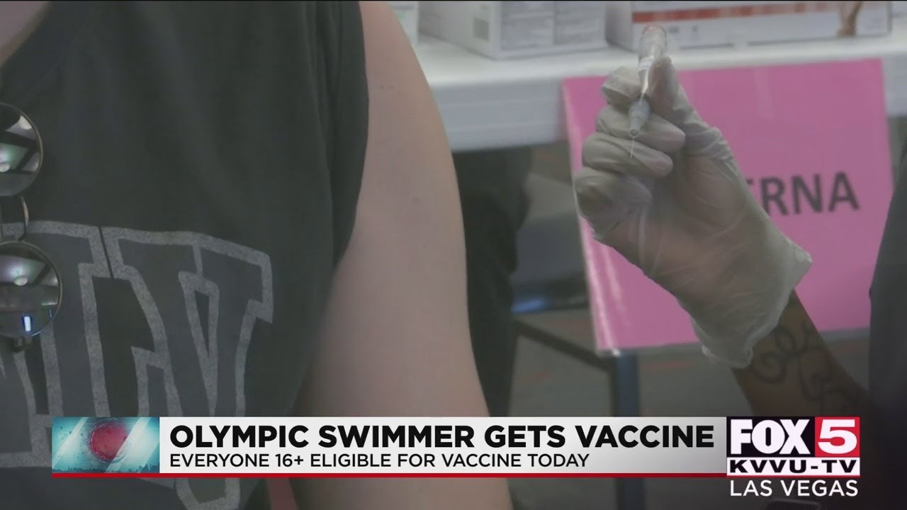 Olympics-Bound Swimmer Among Nevadans To Get Vaccine on First Day of Open Eligibility