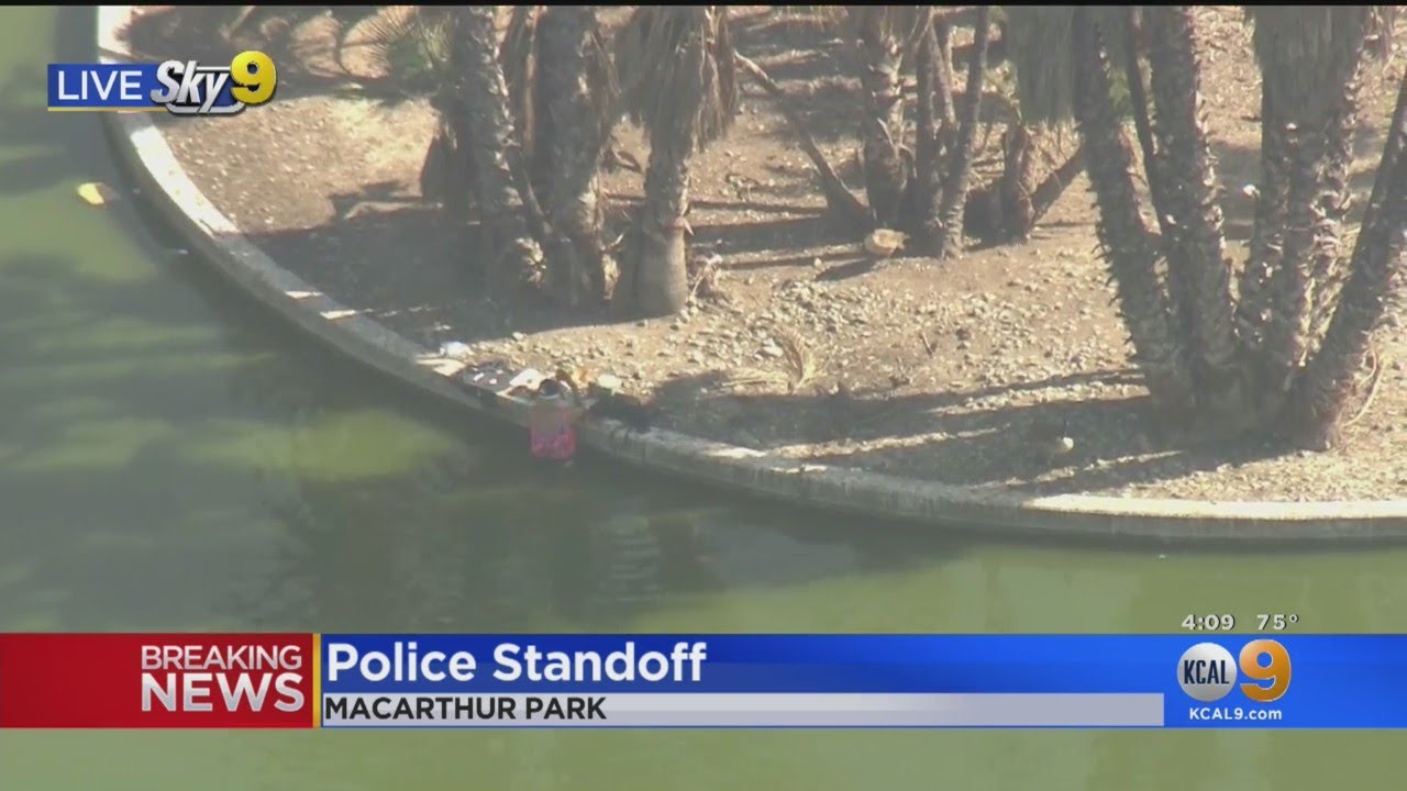 Police Open Fire During Hourslong Standoff With Lake-Swimming Suspect at LA Park