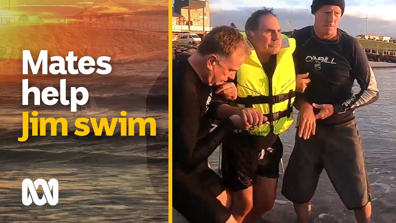A Wheelchair and MS Won’t Stop Jimâ€™s Swim Thanks to His Small Town Mates | ABC Australia