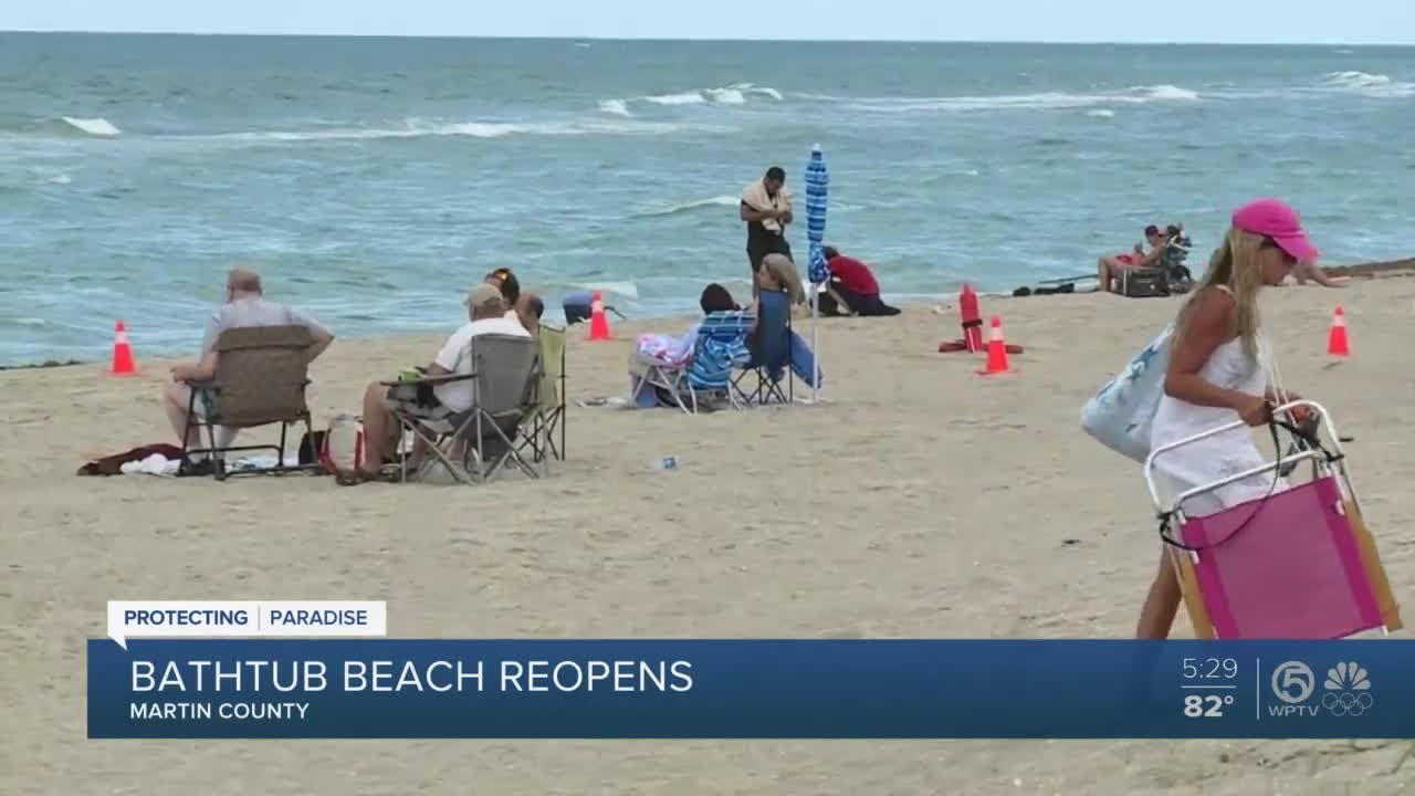 Bathtub Beach Reopens in Martin County After Closure for Months | WPTV News