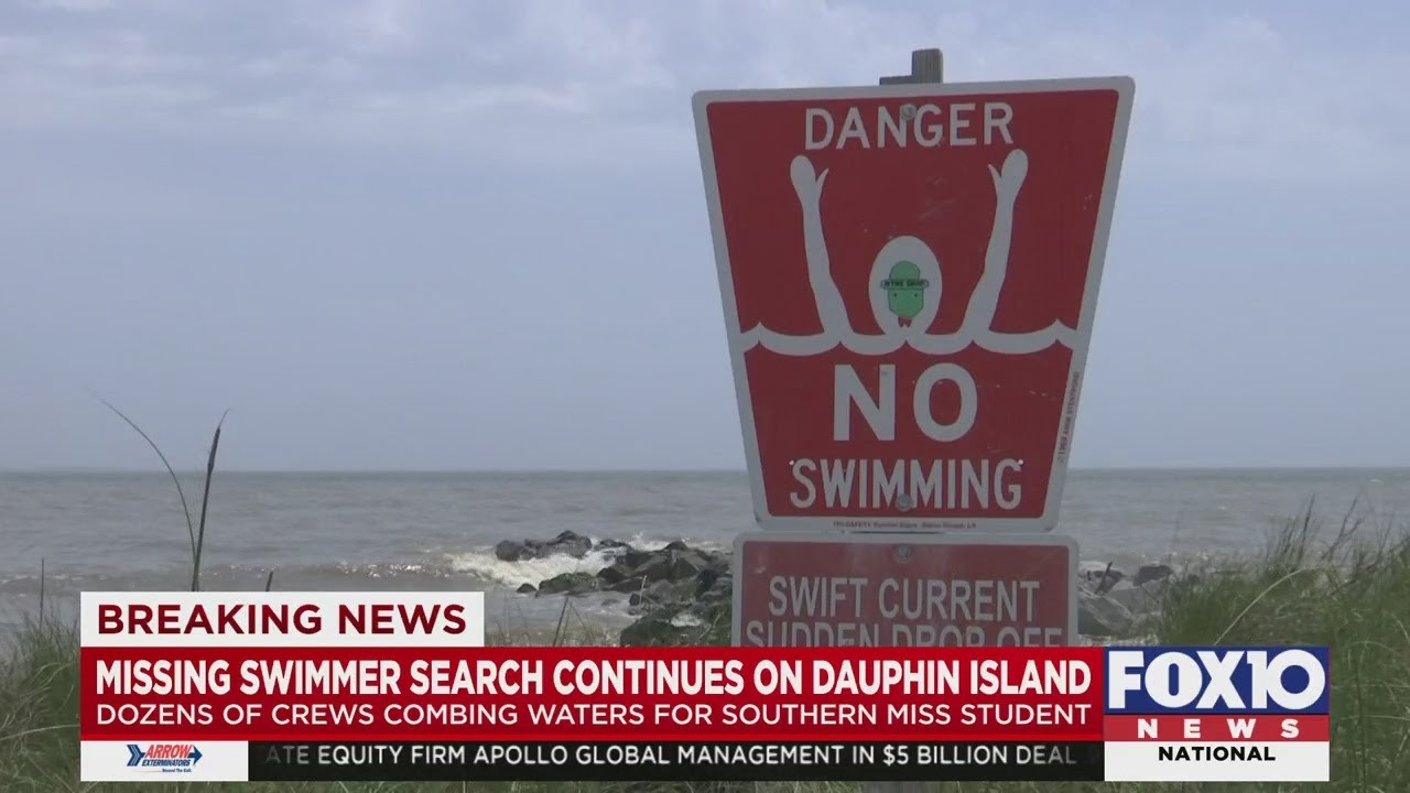 Missing Swimmer Search Continues on Dauphin Island