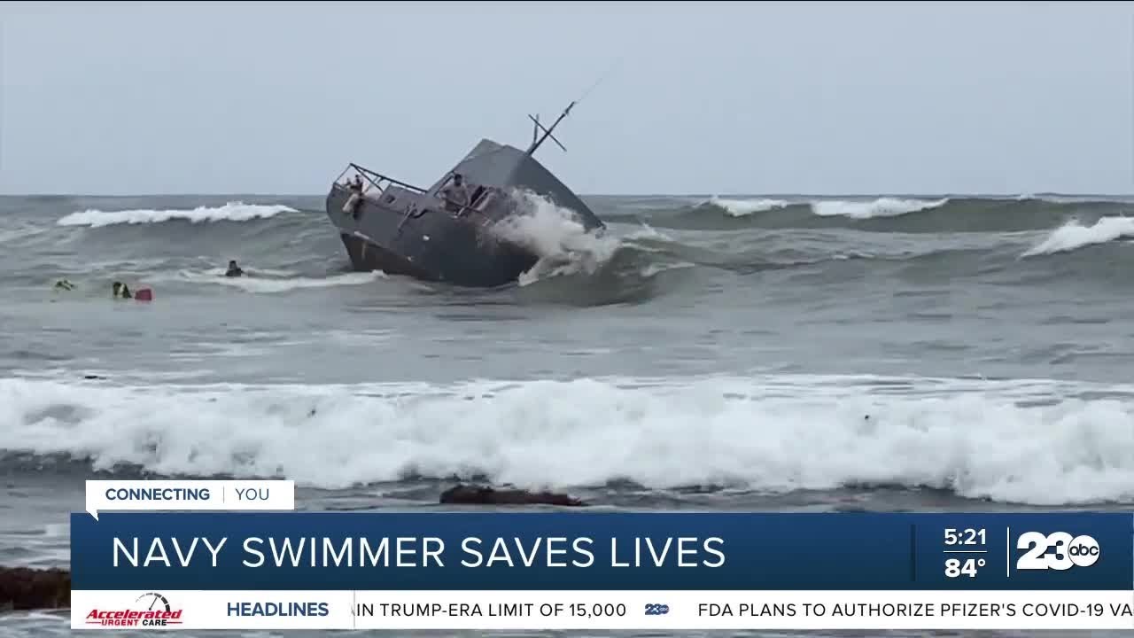 Navy Swimmer Saves Lives