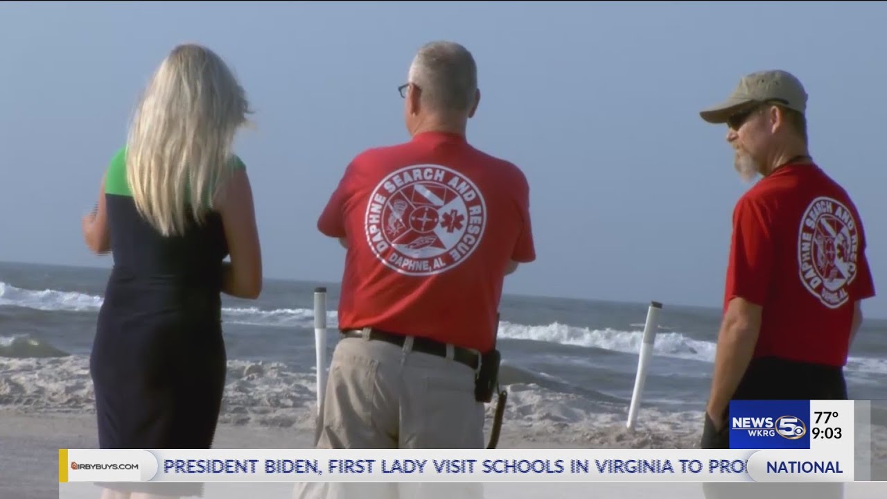 Rescue Crews Using Sonar to Search for Missing Swimmer off the Coast of Dauphin Island