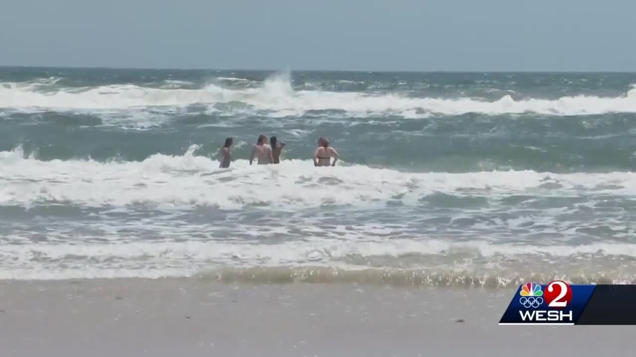 Strong Winds Kick up Mounds of Seaweed on Volusia Beaches | WESH 2 News