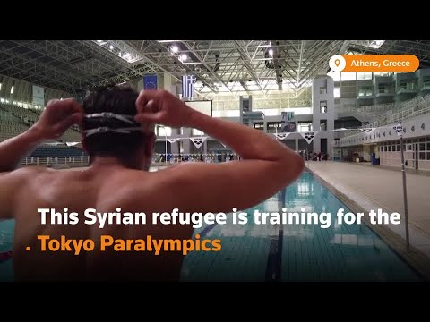 Syrian refugee trains for Tokyo Paralympics