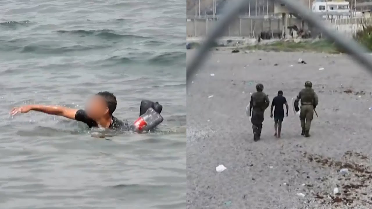Teenage Migrant Uses Plastic Bottles to Swim to Spain