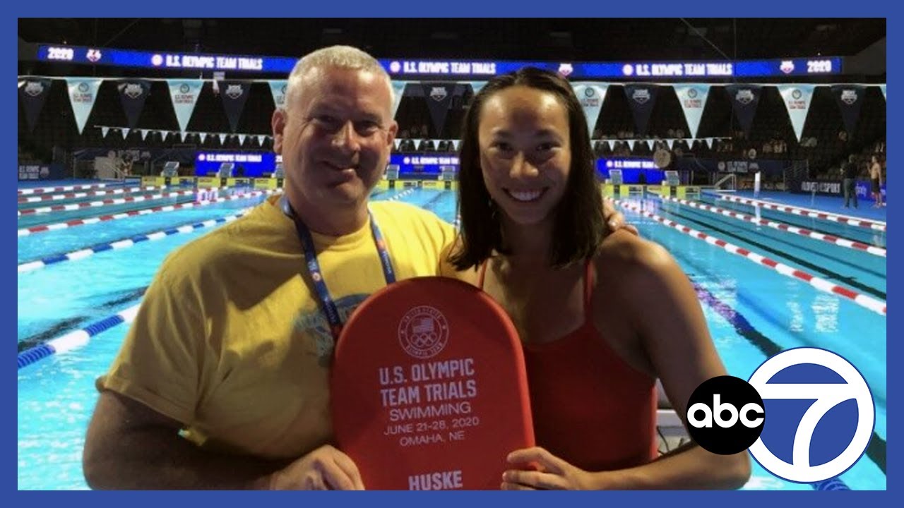 18-Year-Old Arlington Swimmer Torri Huske Smashes Record and Makes Us Olympic Team | ABC 7 News
