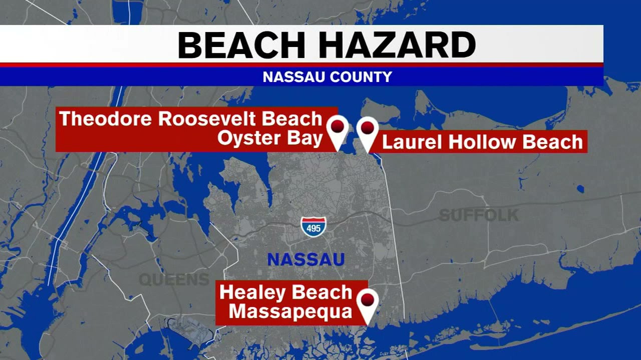 3 Nassau County Beaches Closed Due to Elevated Bacteria Levels | Eyewitness News ABC7NY
