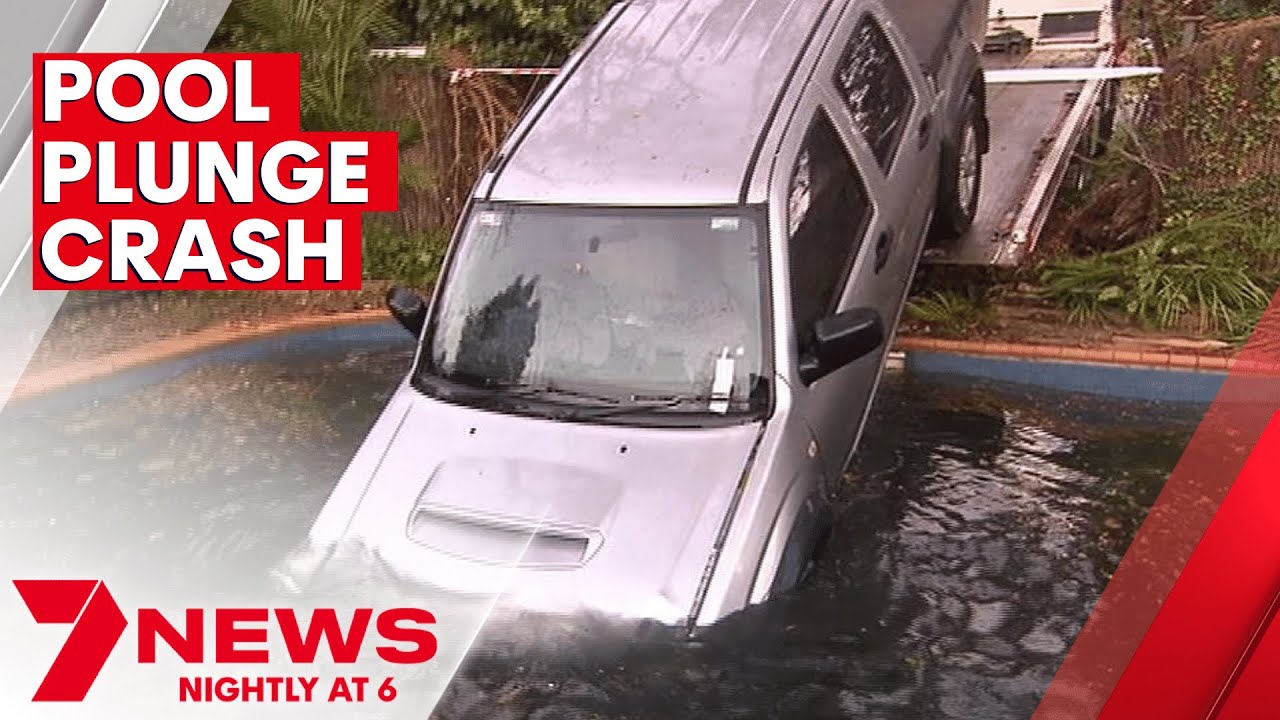 Driver Suffering Medical Episode Ploughs Ute Into Walkerville Family’s Swimming Pool | 7NEWS