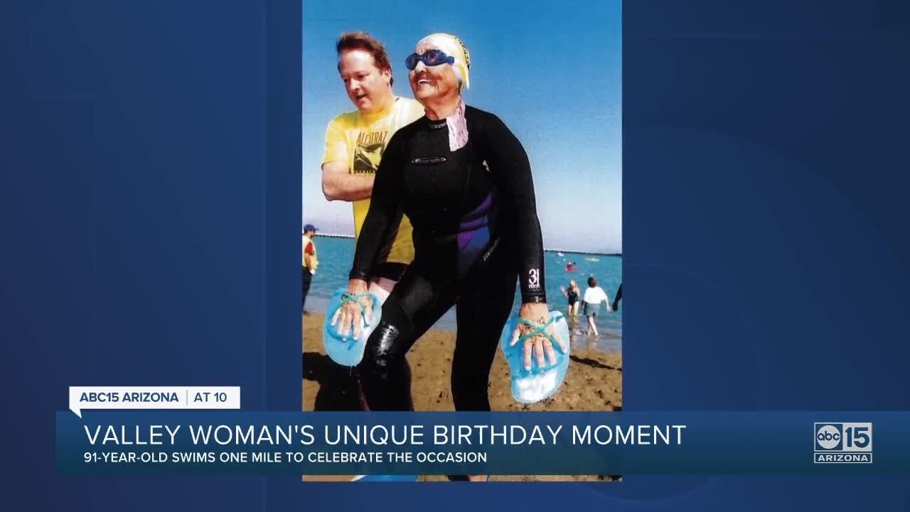 Valley Retiree Celebrates 91st Birthday With One-Mile Swim | ABC15 Arizona