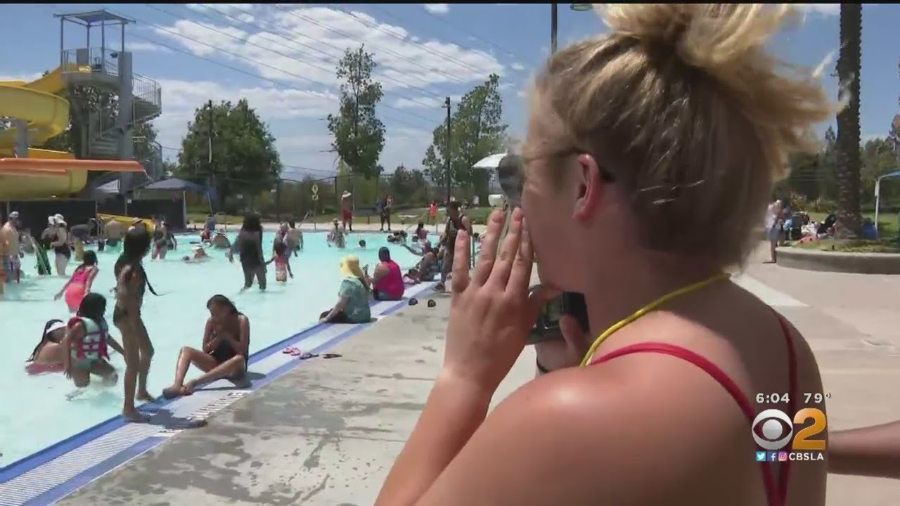 With Triple-Digit Temps, Families Flock To Public Pools And Area Aquatic Centers | CBS Los Angeles