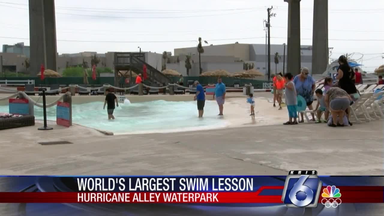 World’s Largest Swim Lesson | KRIS 6 News