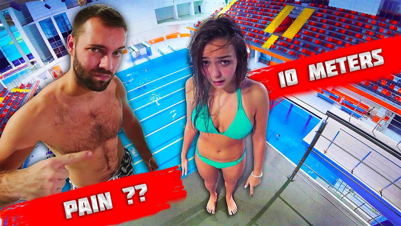 10 Meters Platform for the First Time | Beginner at the Swimming Pool | WaterMagic