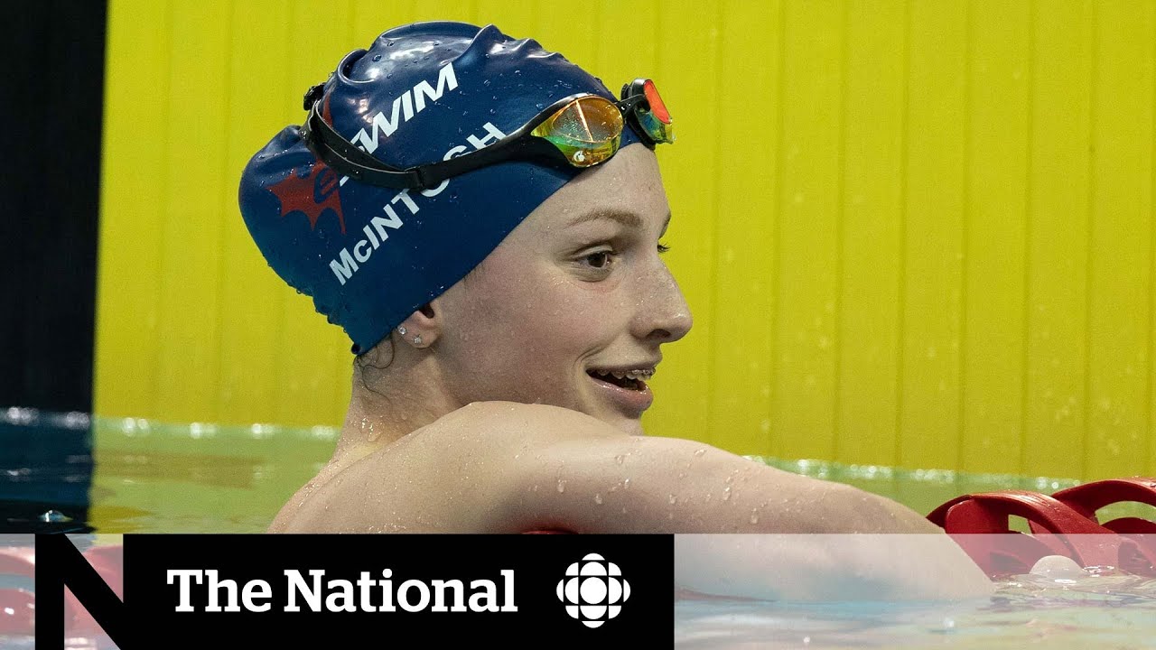 14-Year-Old Swimmer Summer McIntosh Competes for Canada in Tokyo | CBC News: The National