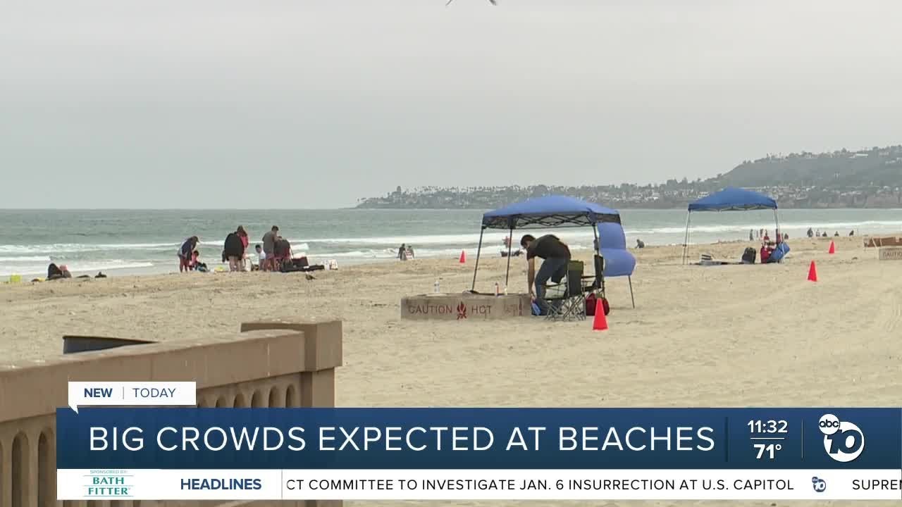 Big Crowds Expected at San Diego Beaches | ABC 10 News