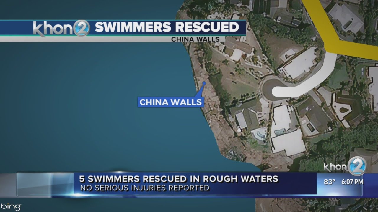 Honolulu Lifeguards Rescue 5 Swimmers in Separate Incidents at China Walls | KHON2 News