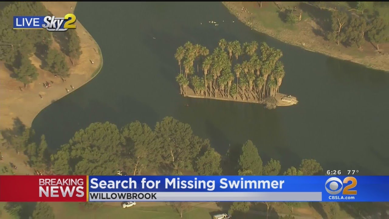 LA County Fire Dive Team Searches For Reported Missing Swimmer At Willowbrook Park | CBS Los Angeles
