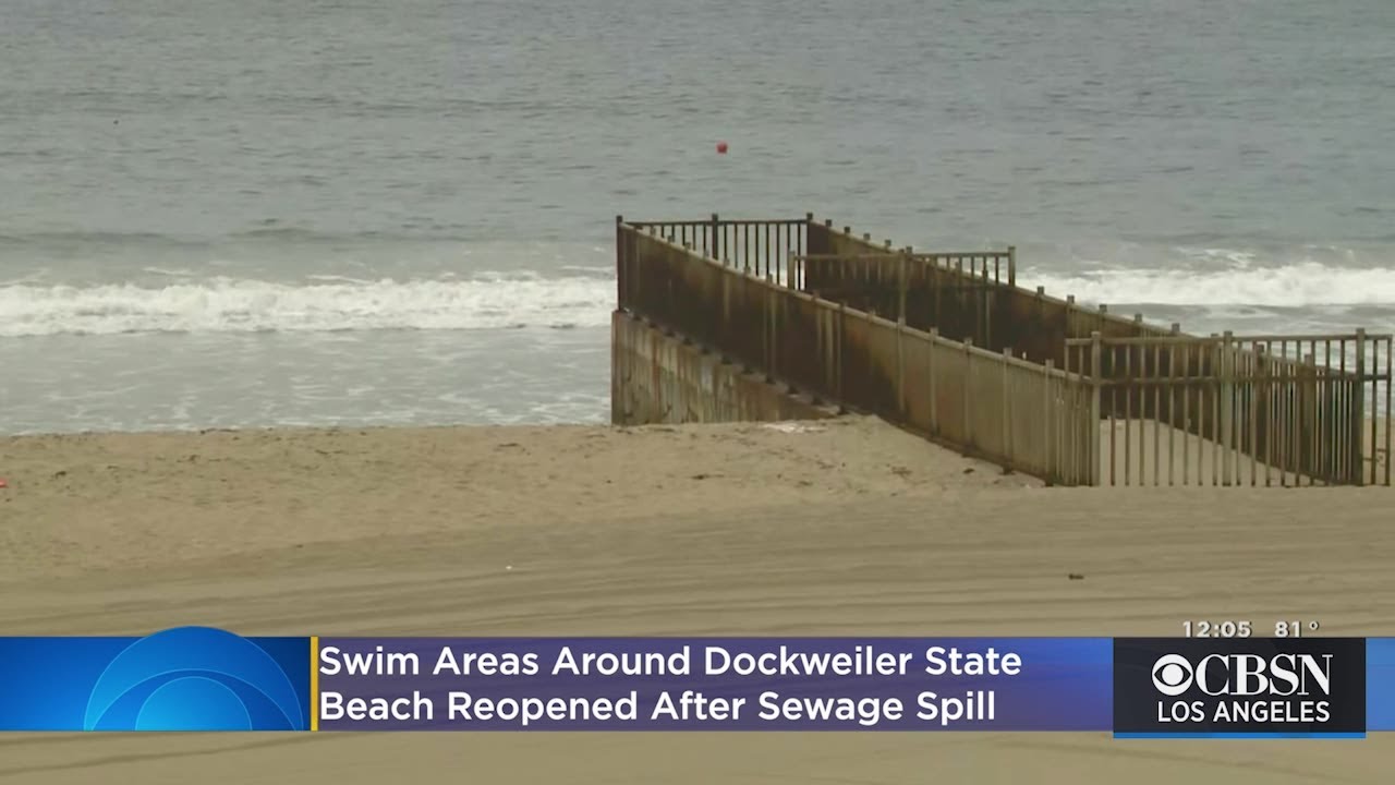Swim Areas Around Dockweiler State Beach, El Segundo Beach Reopened After Sewage Spill | CBS Los Angeles