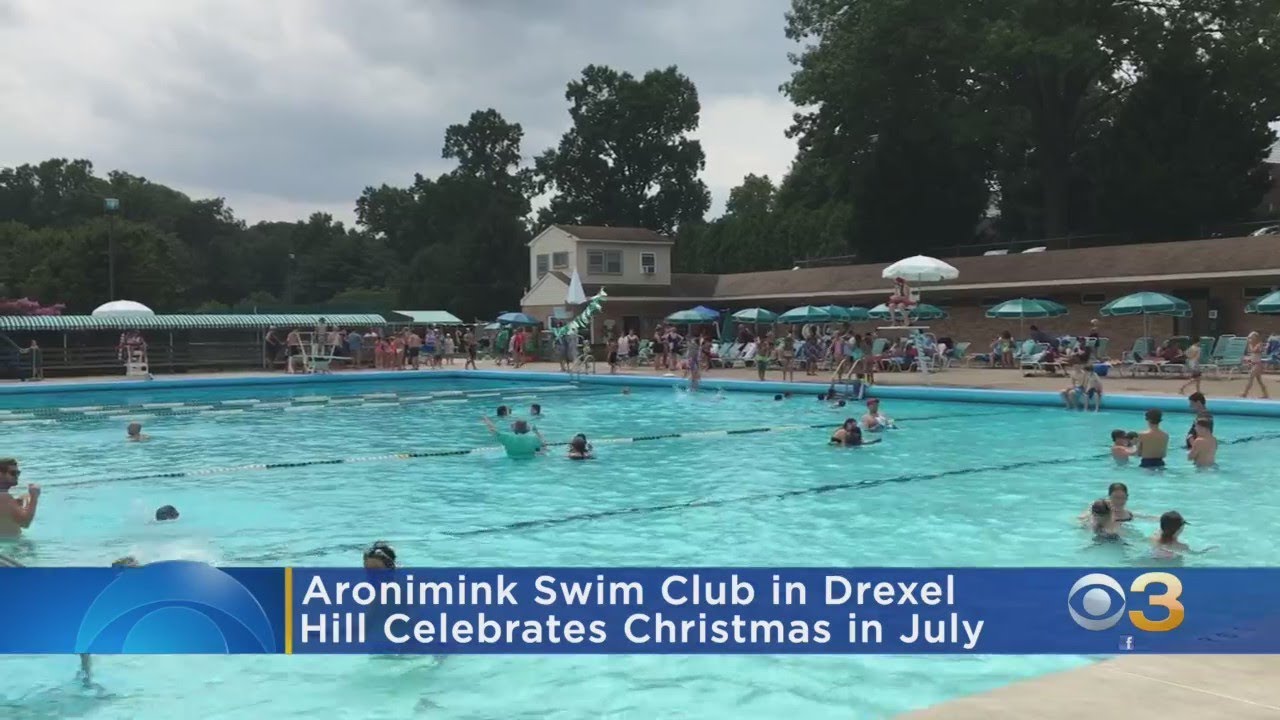 Swim Club In Drexel Hill Celebrates Christmas In July | CBS Philly