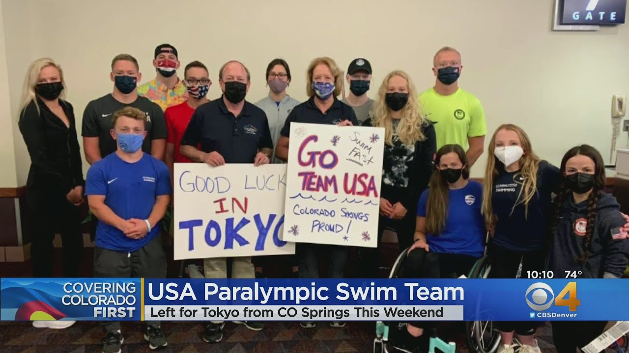 14 Paralympic Swimmers Head To Tokyo After Training In Colorado | CBS Denver