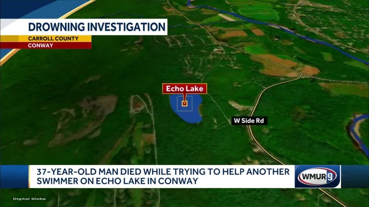 37-Year-Old Man Died While Trying to Help Another Swimmer on Echo Lake in Conway | WMUR-TV
