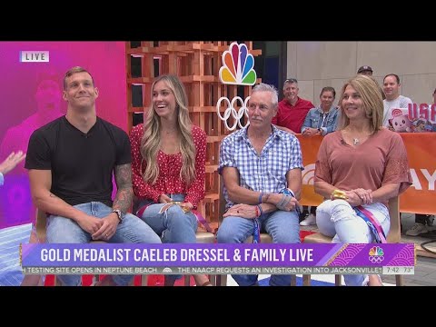 Caeleb Dressel on Today: Caelebâ€™s Reunion with Family | First Coast News