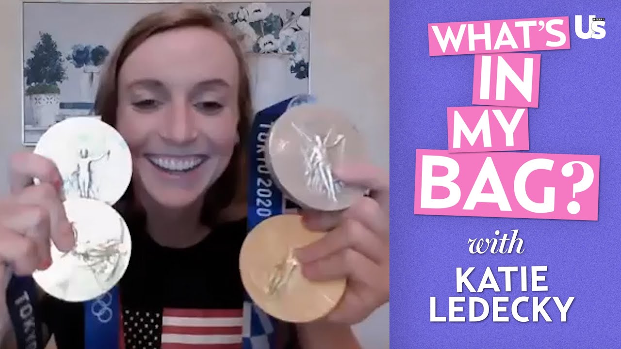 Katie Ledecky Shows Off Olympic Medals, Chocolate Milk, & More Items In Her Swim Bag | Us Weekly